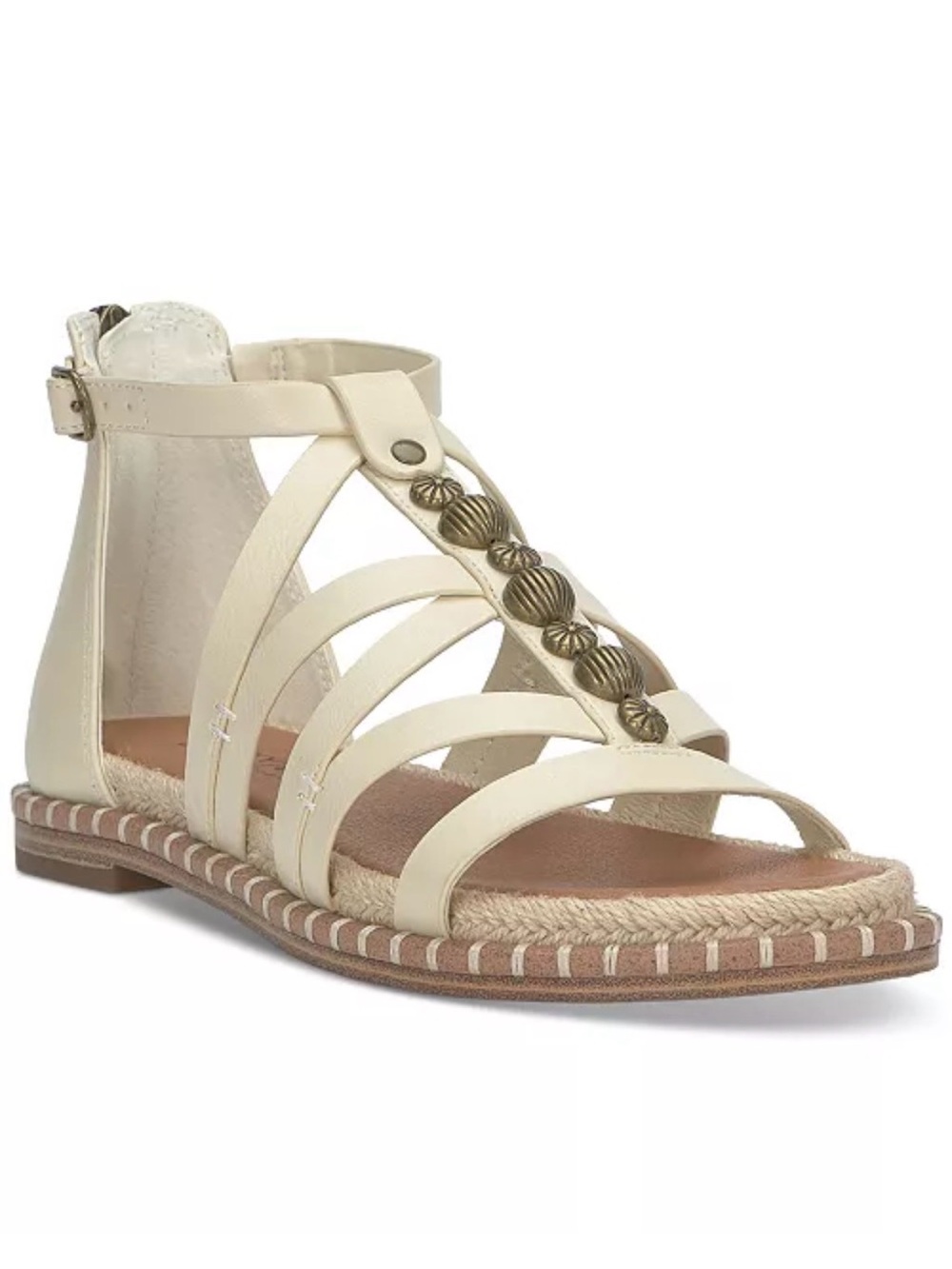 Lucky Brand Women's Korina Embellished Strappy Gladiator Flat Sandals 5M New - Picture 1 of 13